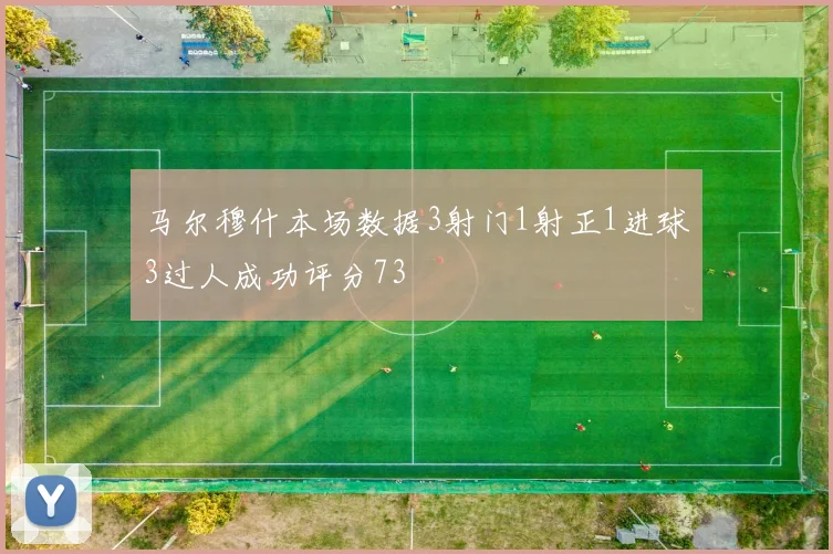 马尔穆什本场数据3射门1射正1进球3过人成功评分73